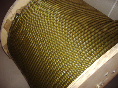 Cable de acero 6x37 + FC de 14 mm lubricar con grasa amarilla