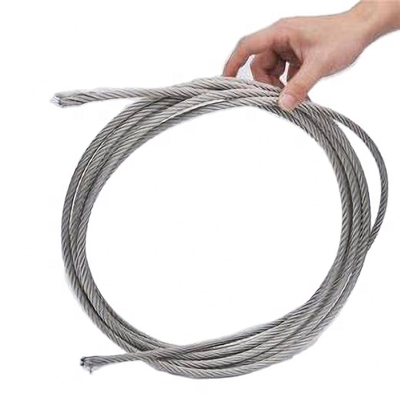 Cuerda de alambre de acero galvanizado 7X7 1 mm 2 mm 3 mm 4 mm 5 mm